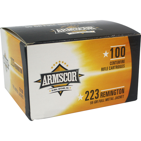 ARMSCOR AMMO 223REM 55GR FMJ 100/12 VALUE PACK - Ammunition